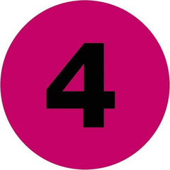 Tape Logic - 4" Long, Fluorescent Pink Paper Inventory Labels - For Multi-Use - Exact Industrial Supply