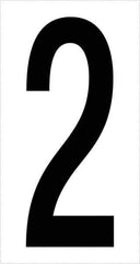 Tape Logic - 3-1/2" Long, Black/White Vinyl Numbers - For Multi-Use - Exact Industrial Supply