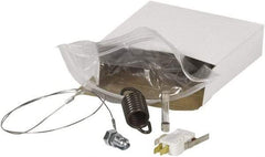 Made in USA - 40" Wide, Portable Shrink Wrap System - Contains Sealing Pad, 5-3 Mil Telfon Tape Strips for Sealing Arm, 3-10 Mil Telfon Tape Strips for Sealing Pad Replacement, Wire, Micro Switch, Arm Swing, Fuse - Exact Industrial Supply