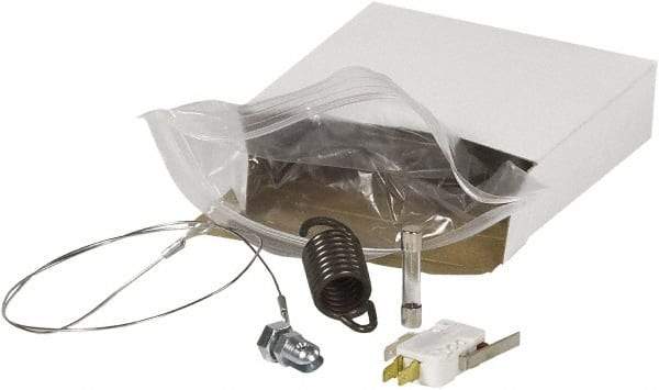 Made in USA - 13" Wide, Portable Shrink Wrap System - Contains Sealing Pad, 5-3 Mil Telfon Tape Strips for Sealing Arm, 3-10 Mil Telfon Tape Strips for Sealing Pad Replacement, Wire, Micro Switch, Arm Swing, Fuse - Exact Industrial Supply