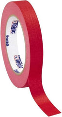 Tape Logic - 3/4" Wide x 60 Yd Long Red Crepe Paper Masking Tape - 4.9 mil Thick - Exact Industrial Supply