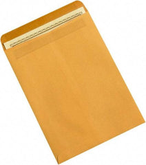 Made in USA - 12" Long x 9" Wide Self Seal Natural Kraft Envelope - Kraft - Exact Industrial Supply