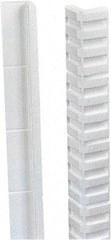 Made in USA - 24" Long x 3" Wide x 3" High x 3/4" Thick Edge Guard - White, Roll - Exact Industrial Supply