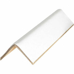 Made in USA - 36" Long x 2-1/2" Wide x 2-1/2" High Edge Guard - White, Case - Exact Industrial Supply