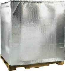 Made in USA - 48" Long x 40" Wide x 48" High x 3/16" Thick Pallet Cover - Silver, Case - Exact Industrial Supply