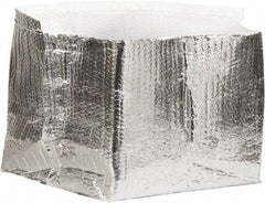 Made in USA - 12" Long x 12" Wide x 6" High x 3/16" Thick Box Liner - Silver, Case - Exact Industrial Supply