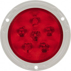 Truck-Lite - 4" Long, Red LED Stop, Turn & Tail Light - 12 Volts, Includes LED Light, Plug - Exact Industrial Supply