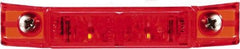 Truck-Lite - 4" Long, Red LED Marker Clearance - 12 Volts - Exact Industrial Supply