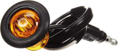Truck-Lite - 3/4" Long, Yellow LED Marker Clearance - 12 Volts, Includes LED Light, Grommet - Exact Industrial Supply