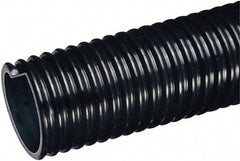 Kuriyama of America - 4" ID x 4.76" OD, 35 Max psi, Full In. Hg, Dry Material Handling & Transfer Hose - Polyurethane Liner, PVC Cover, -40 to 150°F, 6" Bend Radius, 50' Coil Length, Black - Exact Industrial Supply