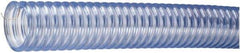 Kuriyama of America - 6" ID x 6.81" OD, 30 Max psi, 24 In. Hg, Dry Material Handling & Transfer Hose - PVC with Grounding Wire, -4 to 150°F, 18" Bend Radius, 20' Coil Length, Transparent - Exact Industrial Supply