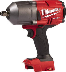 Milwaukee Tool - 1/2" Drive 18 Volt Pistol Grip Cordless Impact Wrench & Ratchet - 1,750 RPM, 0 to 2,100 BPM, 1,000 Ft/Lb Torque, Lithium-Ion Batteries Not Included - Exact Industrial Supply