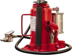 OEM Tools - 20 Ton Capacity Bottle Jack - 10-1/4" to 20" High, 6-1/4" Piston Stroke, 3-1/4" Screw Length - Exact Industrial Supply