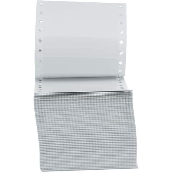 UNIVERSAL - 5" Long, White Paper Shipping Label - For Dot Matrix Printers - Exact Industrial Supply