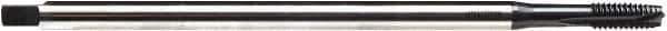 Emuge - M3x0.50 Metric, 2 Flute, NE2 Finish Cobalt, Spiral Point, Extension Pulley Tap - Plug Chamfer, 3.9" OAL, 7/16" Thread Length, 6H Class of Fit - Exact Industrial Supply