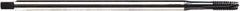 Emuge - M3x0.50 Metric, 2 Flute, NE2 Finish Cobalt, Spiral Point, Extension Pulley Tap - Plug Chamfer, 3.9" OAL, 7/16" Thread Length, 6H Class of Fit - Exact Industrial Supply