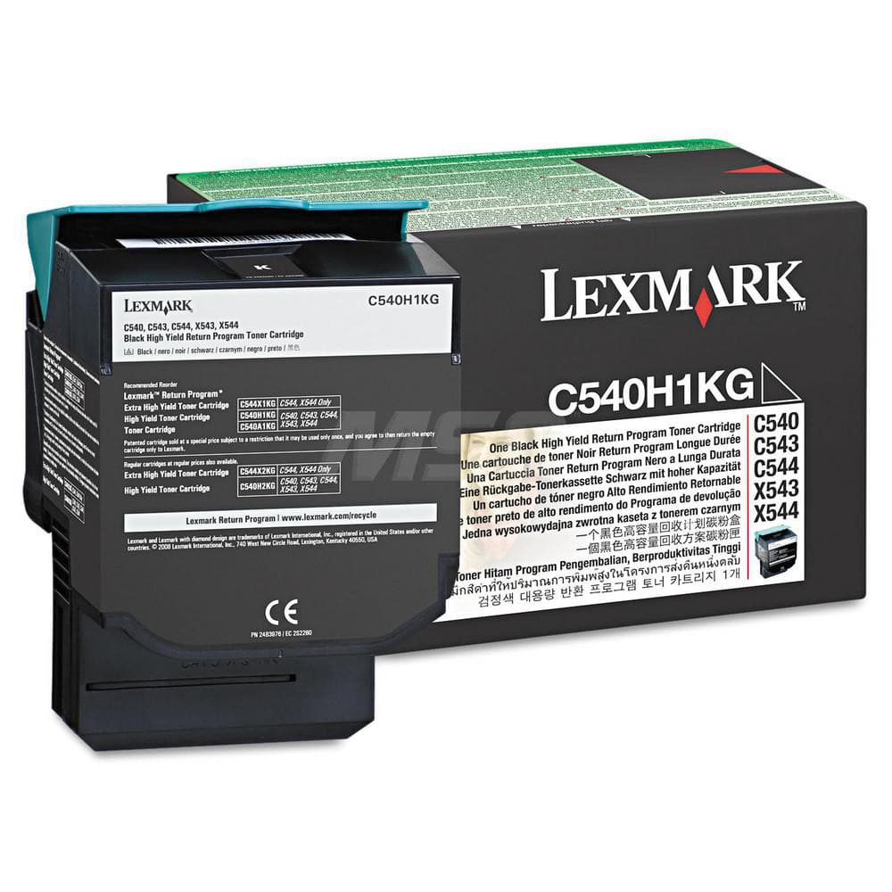 Lexmark - Office Machine Supplies & Accessories; Office Machine/Equipment Accessory Type: Toner Cartridge ; For Use With: Lexmark X546dtn; X548dte; C544dw ; Color: Black - Exact Industrial Supply