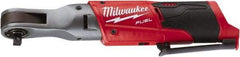 Milwaukee Tool - 3/8" Drive 12 Volt Pistol Grip Cordless Impact Wrench & Ratchet - 200 RPM, 55 Ft/Lb Torque, Lithium-Ion Batteries Not Included - Exact Industrial Supply