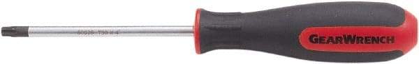 GearWrench - T30 Torx Driver - 6" Blade Length, 10" OAL, Standard Handle - Exact Industrial Supply