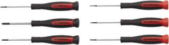 GearWrench - 6 Piece Phillips & Slotted Screwdriver Set - Blade Sizes: Length 2-1/2, Bit Sizes: Philips #00 to #1 - Exact Industrial Supply