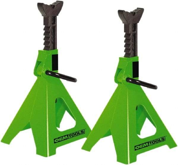 OEM Tools - 12,000 Lb Capacity Jack Stand - 15-3/4 to 24-3/8" High - Exact Industrial Supply