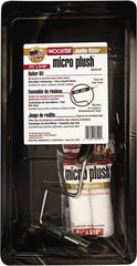 Wooster Brush - 12" Long, Mini Roller Kit - Steel Frame, Includes Paint Tray, Roller Cover & Frame - Exact Industrial Supply
