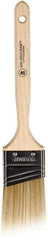 Wooster Brush - 2" Angled Polyester Angular Brush - 2-11/16" Bristle Length, 6-9/16" Wood Fluted Handle - Exact Industrial Supply