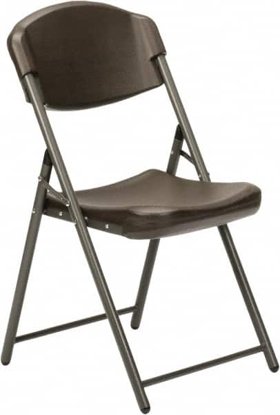 Ability One - 19" Wide x 16" Deep x 33" High, Steel Support Frame & Polypropylene Folding Chair with Plastic Seat & Back - Exact Industrial Supply