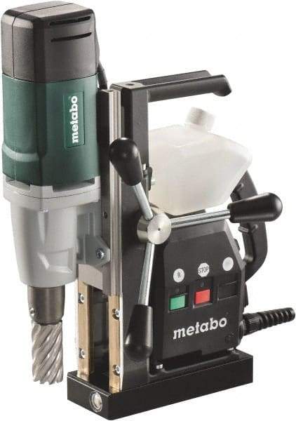 Metabo - 3/4" Chuck, 2" Travel, Portable Magnetic Drill Press - 700 RPM, 9 Amps, 1000 Watts - Exact Industrial Supply