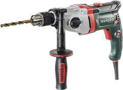 Metabo - 1/2" Keyed Chuck, 0 to 1,000/0 to 3,100 RPM, Pistol Grip Handle Electric Drill - 9.6 Amps, 120 Volts, Reversible - Exact Industrial Supply