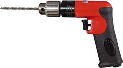 Sioux Tools - 1/4" Keyed Chuck - Pistol Grip Handle, 3,600 RPM, 12 LPS, 0.5 hp, 90 psi - Exact Industrial Supply