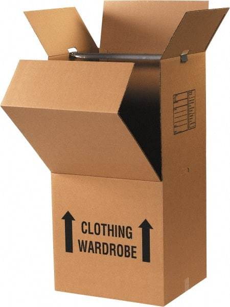 Made in USA - Moving & Box Kits Kit Type: Wardrobe Box Number of Boxes: 3 - Exact Industrial Supply