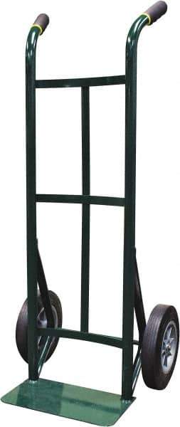 Ability One - 600 Lb Capacity 45" OAH Hand Truck - Steel Handle, Steel, Solid Rubber Wheels - Exact Industrial Supply