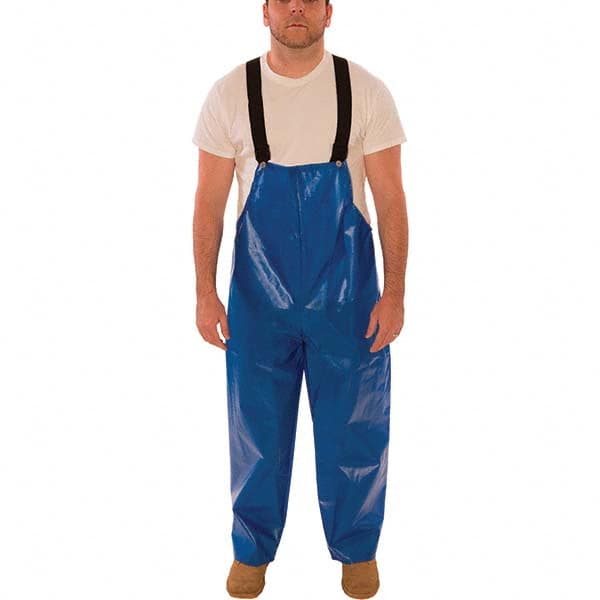 Tingley - Size S Blue Chemical Waterproof Bib Overall - Exact Industrial Supply