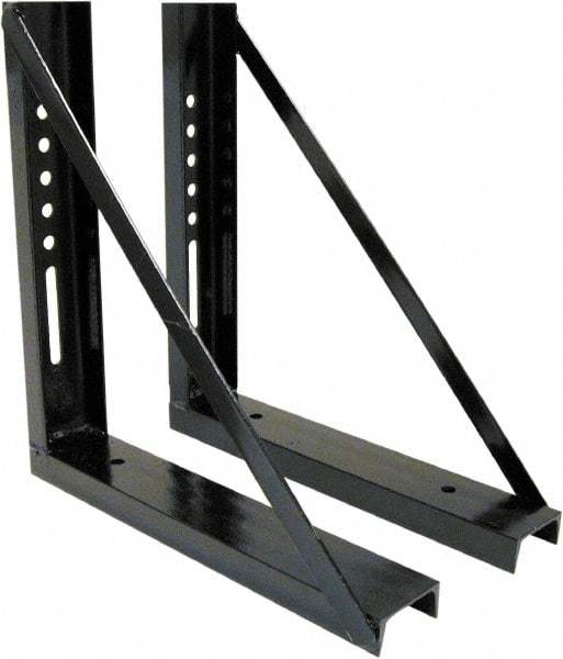 Buyers Products - Steel Truck Box Mounting Brackets - 18" Long, Black, For Use with Truck Boxes - Exact Industrial Supply