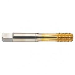43832 H7 4-Flute Cobalt Green Ring Spiral Point Plug Tap-TiN - Exact Industrial Supply