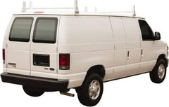 Buyers Products - Steel Ladder Rack - 72" Long, White, For Use with Vans - Exact Industrial Supply