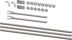 Buyers Products - Aluminum Universal Tarp Arm Kit - 194" Long, Silver, For Use with 14 to 23' Dump Bodies - Exact Industrial Supply