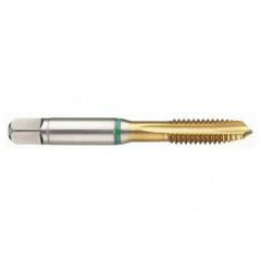 M6 x 1.0 Dia. - 6H - 3 FL - Cobalt Bottoming Green Ring Tap FORM-E-TiN - Exact Industrial Supply