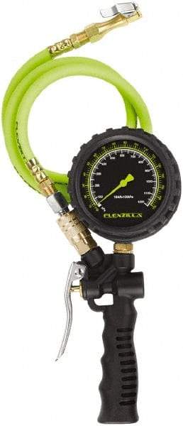 Legacy - Air Compressor Tire Inflator Kit - 170 psi, 3\x92 Hose, 15\x92 Hose, Lock on Chuck - Exact Industrial Supply