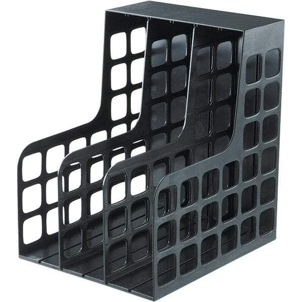 Pendaflex - Black Magazine Rack - Plastic - Exact Industrial Supply