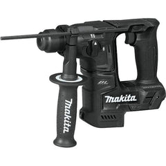 Makita - 18 Volt 11/16" SDS Plus Chuck Cordless Rotary Hammer - 0 to 4,800 BPM, 0 to 680 RPM, Reversible, D-Handle - Exact Industrial Supply