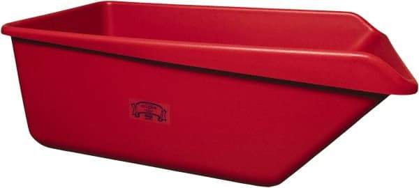 Remco - 149 Gal Red Rectangular Polyethylene Tub - 21-3/4" High x 32" Diam - Exact Industrial Supply