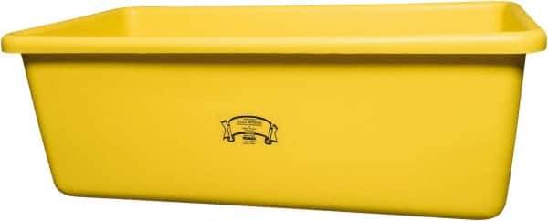 Remco - 70 Gal Yellow Rectangular Polyethylene Tub - 17" High x 26-1/2" Diam - Exact Industrial Supply