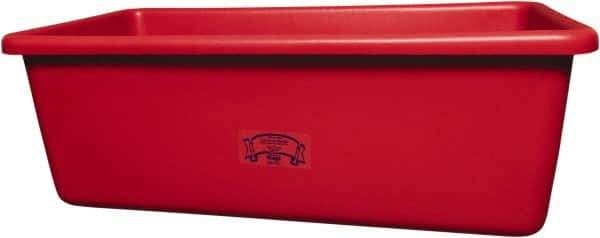 Remco - 70 Gal Red Rectangular Polyethylene Tub - 17" High x 26-1/2" Diam - Exact Industrial Supply