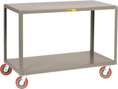 Little Giant - Mobile Table - Fixed Leg, Gray, 48" Long x 30" Deep x 34" High - Exact Industrial Supply