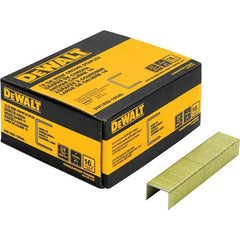 DeWALT - 3/4" Long x 1/16" Wide, 16 Gauge Crowned Construction Staple - Steel, Galvanized Finish - Exact Industrial Supply