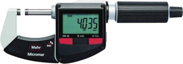 Mahr - MICROMAR 40 EWRI DIGITAL MICROMETER - 0-1", .00005"Resolution, Integrated Wireless Output - Exact Industrial Supply