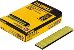 DeWALT - 1" Long x 1/4" Wide, 18 Gauge Crowned Construction Staple - Steel, Copper Finish, Chisel Point - Exact Industrial Supply