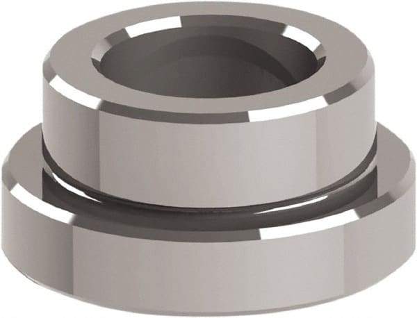 Jergens - Ball Lock System Compatible, Reverse Mount Modular Fixturing Receiver Bushing - 16mm ID x 7/8" OD, 7/8" Overall Height - Exact Industrial Supply